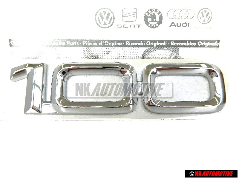 Γνήσιο Audi 100 Οπίσθιο Σήμα Έμβλημα Χρωμέ - 4A9853741 2ZZ