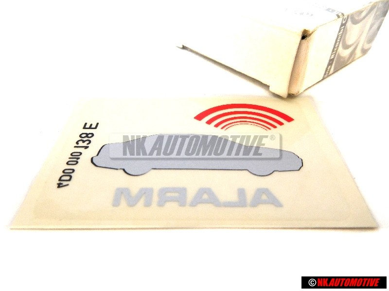 Γνήσιο AUDI Πινακίδα 'Αλάρμ - 4D0010138E