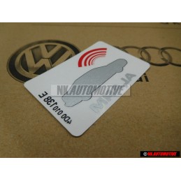 Γνήσιο AUDI Πινακίδα 'Αλάρμ - 4D0010138E