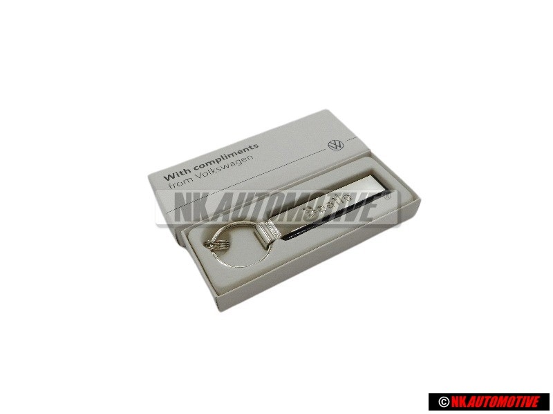 Γνήσιο VW Μπρελόκ Κλειδιού Ασημί/Μαύρο - 000087010P YPN