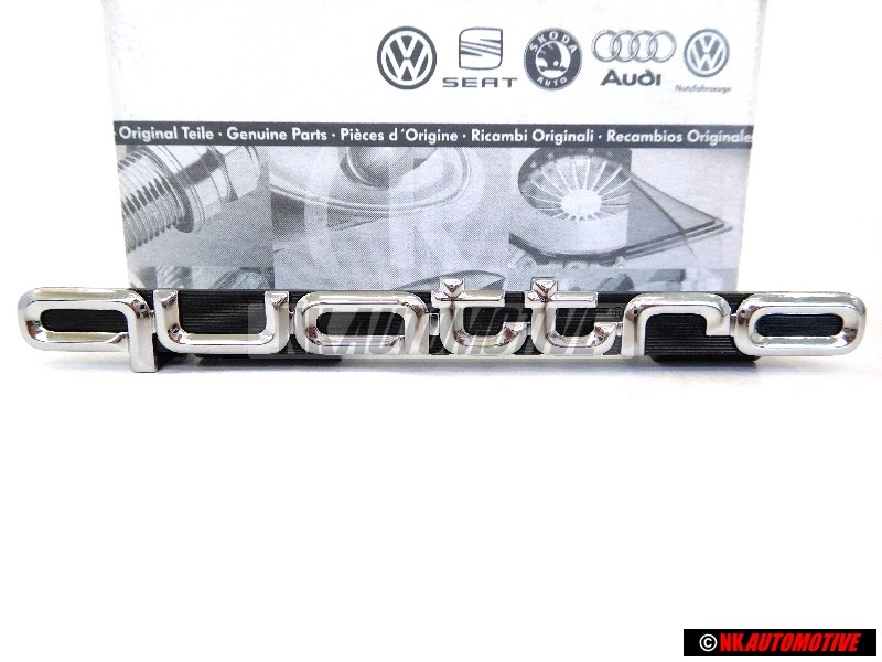Γνήσιο Audi QUATTRO Εμπρόσθιο Σήμα Έμβλημα Μάσκας Χρωμέ - 8A0853736A 2ZZ