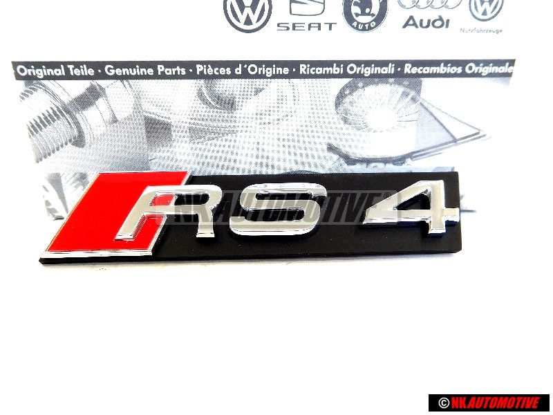 Γνήσιο Audi RS4 Εμπρόσθιο Σήμα Έμβλημα Μάσκας - 8D9853736A 2ZZ