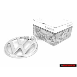 Γνήσιο VW Εμπρόσθιο Σήμα Έμβλημα Μάσκας Χρωμέ - 281853601B