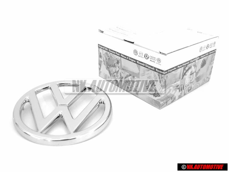 Γνήσιο VW Εμπρόσθιο Σήμα Έμβλημα Μάσκας Χρωμέ - 281853601B