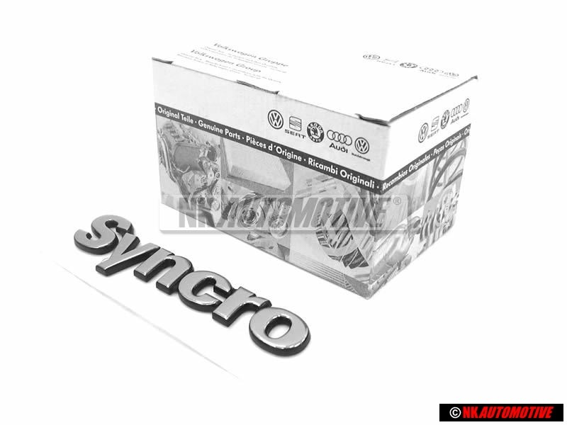 Γνήσιο VW SYNCRO Οπίσθιο Σήμα Έμβλημα Χρωμέ - 7M0853675B Z10