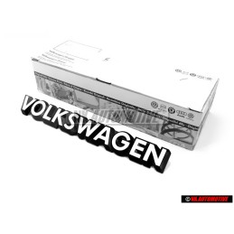 Γνήσιο VW VOLKSWAGEN Οπίσθιο Σήμα Έμβλημα Μάυρο Άσπρο - 321853685C QK6