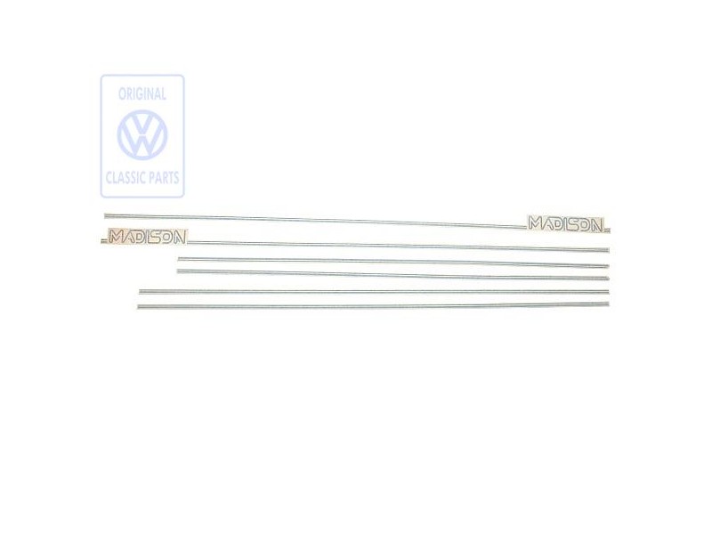 Γνήσιο VW Διακοσμητ. Ταινίες Για Φτερά Πόρτα Και Πλευρικό Μέρος - 191898524H AUD