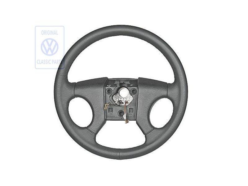 Γνήσιο VW Σπορ Τιμόνι (Δέρμα) Μαύρο - 191419091AL1BX