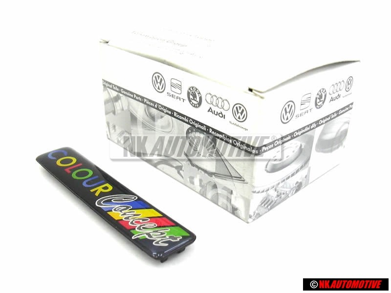 Γνήσιο VW COLOUR CONCEPT Πλαϊνό Σήμα Έμβλημα MulticolouΚόκκινο - 1H6853714G Z39