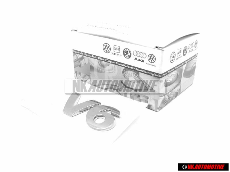 Γνήσιο VW V6 Οπίσθιο Σήμα Έμβλημα Χρωμέ - 3B0853675C 739