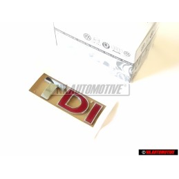 Γνήσιο VW TDI Οπίσθιο Σήμα Έμβλημα Χρωμέ Κόκκινο - 3B0853675ACGQF