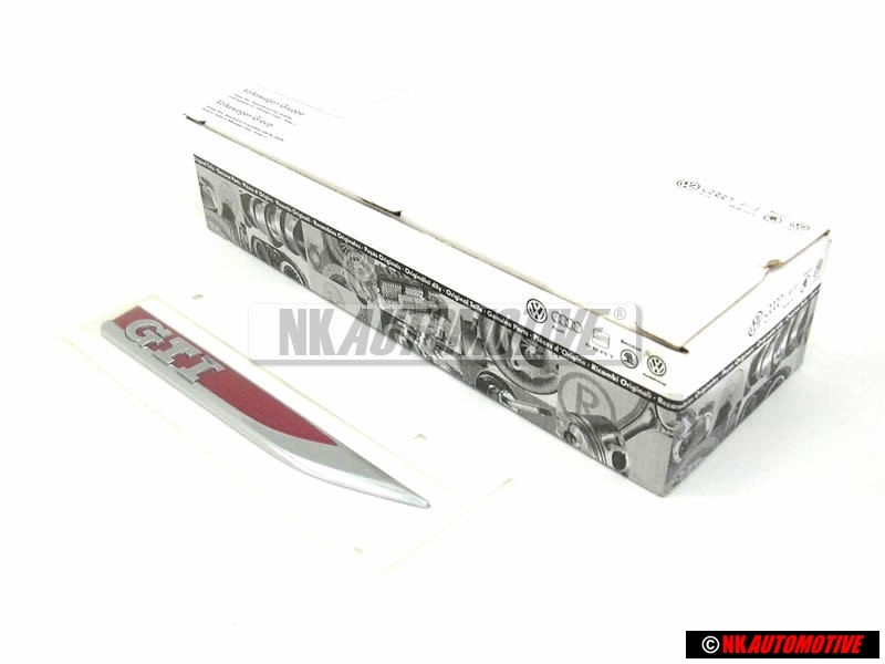 Γνήσιο VW GTI Πλαϊνό Σήμα Έμβλημα Χρωμέ Κόκκινο - 5G0853688M JZQ