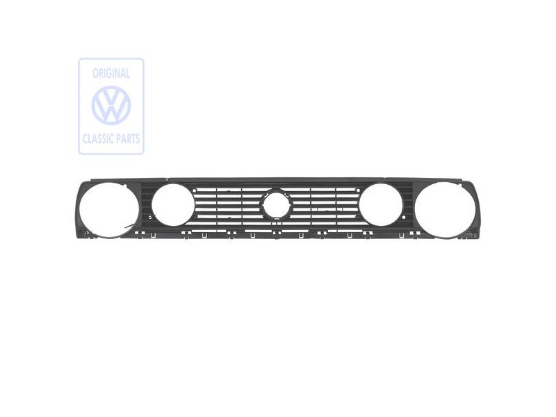 Γνήσιο VW Μάσκα Ψυγείου Σατινέ Μαύρο - 191853653H 01C