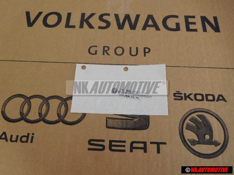 Γνήσιο VW Επιγραφή Μεμβράνης Λευκό Alpin - 191853750E 90E