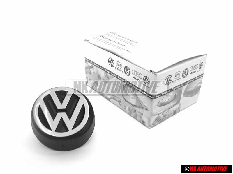 Γνήσιο VW Οπίσθιο Σήμα Έμβλημα Ασημί Αλουμινίου Βουρτσαριστό - 327853601