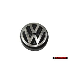 Γνήσιο VW Οπίσθιο Σήμα Έμβλημα Ασημί Αλουμινίου Βουρτσαριστό - 327853601