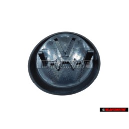 Γνήσιο VW Οπίσθιο Σήμα Έμβλημα Ασημί Αλουμινίου Βουρτσαριστό - 327853601