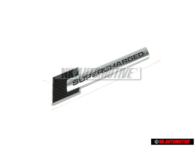 Γνήσιο Audi SUPERCHARGED Πλαϊνό Σήμα Έμβλημα Μάυρο Χρωμέ - 4F0853601