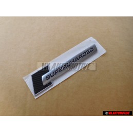 Γνήσιο Audi SUPERCHARGED Πλαϊνό Σήμα Έμβλημα Μάυρο Χρωμέ - 4F0853601