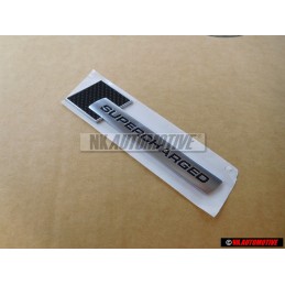 Γνήσιο Audi SUPERCHARGED Πλαϊνό Σήμα Έμβλημα Μάυρο Χρωμέ - 4F0853601