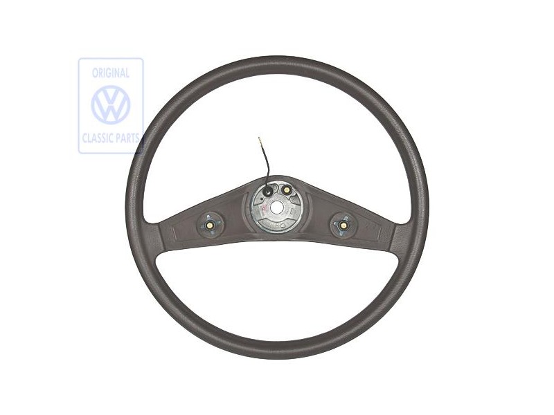 Γνήσιο VW Τιμόνι, Επενδεδυμένο Καφέ Sattel - 171419655A 90V