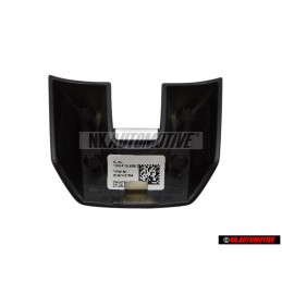 Γνήσιο VW GTS Πλακέτα Σήμα Έμβλημα Τιμονιού Μάυρο Aλουμίνιο - 1K8419685E AZV