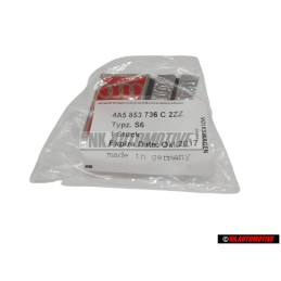 Γνήσιο Audi S6 Εμπρόσθιο Σήμα Έμβλημα Μάσκας Χρωμέ Κόκκινο - 4A5853736C 2ZZ