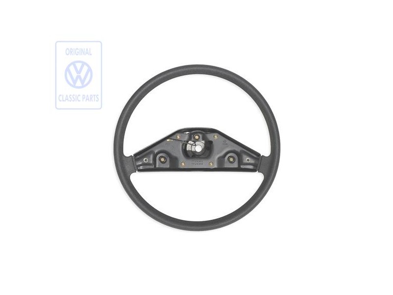 Γνήσιο VW Τιμόνι Με Στοιχείο Παραμόρφωσης Σατινέ Μαύρο - 171419091C 01C