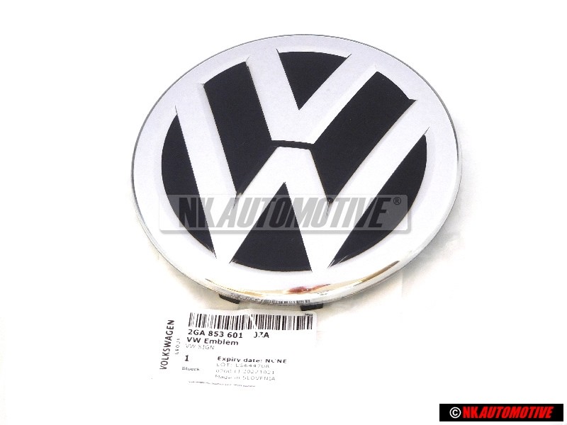Γνήσιο VW Εμπρόσθιο Σήμα Έμβλημα Μάσκας Χρωμέ - 2GA853601 JZA