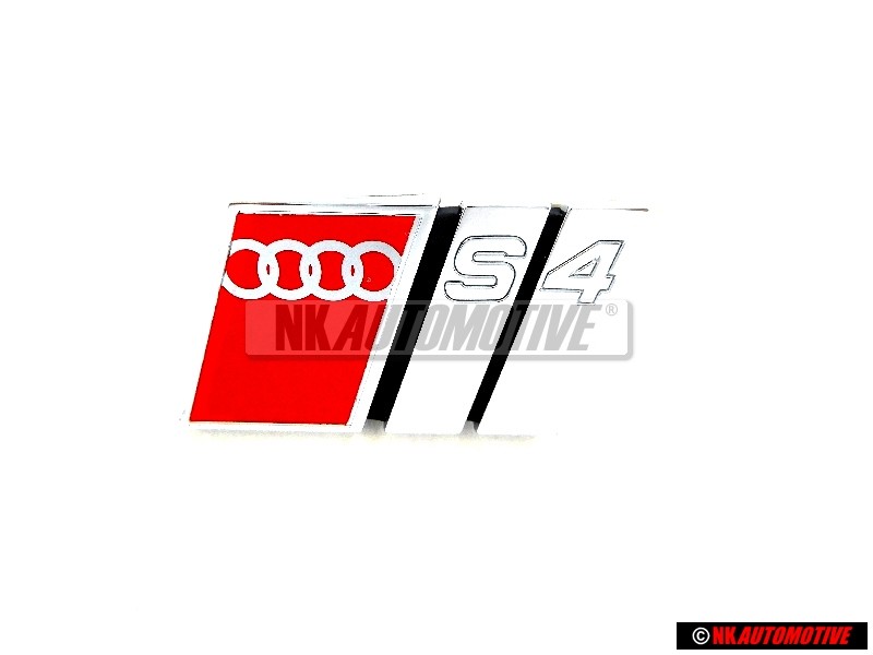 Γνήσιο Audi S4 Εμπρόσθιο Σήμα Έμβλημα Μάσκας Χρωμέ Κόκκινο - 8D0853736C 2ZZ