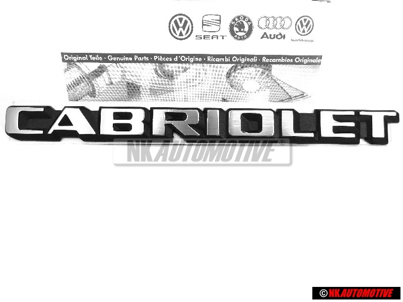 Γνήσιο VW CABRIOLET Οπίσθιο Σήμα Έμβλημα - 155853687F GX2