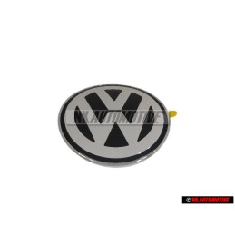 Γνήσιο VW Εμπρόσθιο Σήμα Έμβλημα Μάσκας Μάυρο Χρωμέ - 1C0853617A WV9