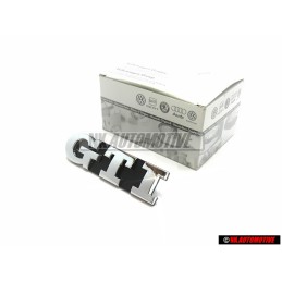 Γνήσιο VW GTI Εμπρόσθιο Σήμα Έμβλημα Μάσκας Χρωμέ - 1K6853679D FXC