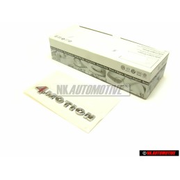 Γνήσιο VW 4MOTION Οπίσθιο Σήμα Έμβλημα Χρωμέ Κόκκινο - 1K0853675Q GQF