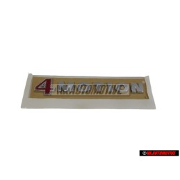 Γνήσιο VW 4MOTION Οπίσθιο Σήμα Έμβλημα Χρωμέ Κόκκινο - 1K0853675Q GQF