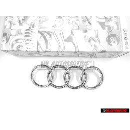 Γνήσιο Audi Δαχτυλίδια Εμπρόσθιο Σήμα Έμβλημα Μάσκας Χρωμέ - 443853605