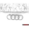 Γνήσιο Audi Δαχτυλίδια Εμπρόσθιο Σήμα Έμβλημα Μάσκας Χρωμέ - 443853605