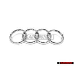 Γνήσιο Audi Δαχτυλίδια Εμπρόσθιο Σήμα Έμβλημα Μάσκας Χρωμέ - 443853605