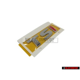 Γνήσιο VW TSI Οπίσθιο Σήμα Έμβλημα Χρωμέ Κόκκινο - 5G0853675A JZQ