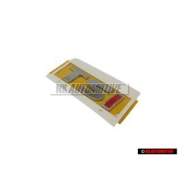 Γνήσιο VW TSI Οπίσθιο Σήμα Έμβλημα Χρωμέ Κόκκινο - 5G0853675A JZQ