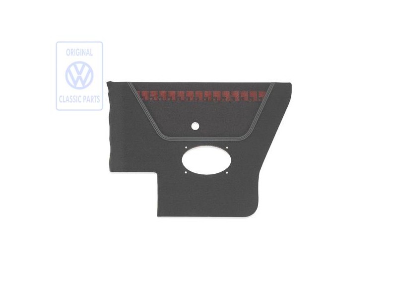 Γνήσιο VW Πλευρική Επένδυση (Ύφασμα) Μαύρο / Κόκκινο - 155867044BEBYT