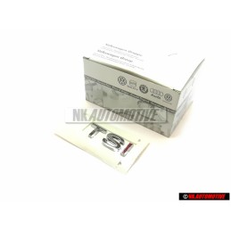 Γνήσιο VW TSI Οπίσθιο Σήμα Έμβλημα Χρωμέ Κόκκινο - 1K5853675H GQF