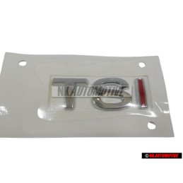 Γνήσιο VW TSI Οπίσθιο Σήμα Έμβλημα Χρωμέ Κόκκινο - 1K5853675H GQF