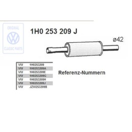 Γνήσιο VW Πρώτο Σιλανσιέ - 1H0253209J