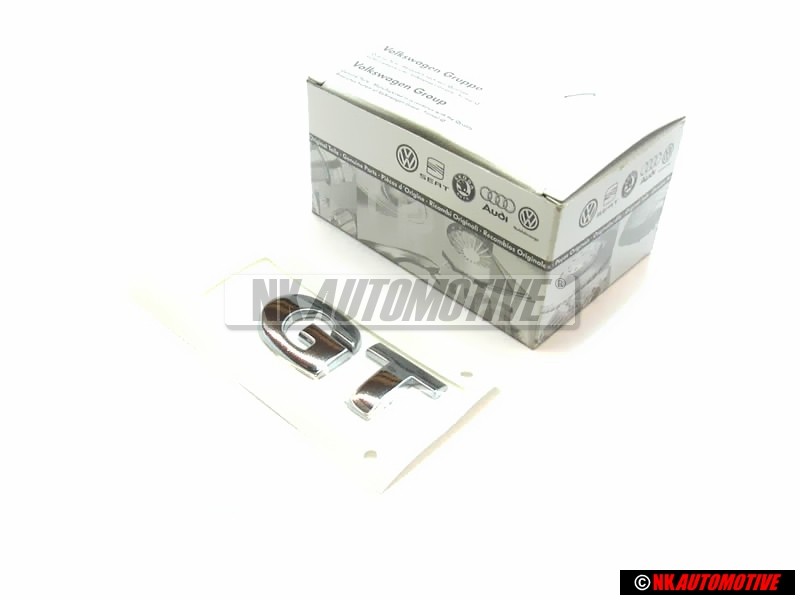 Γνήσιο VW GT Οπίσθιο Σήμα Έμβλημα Μάσκας Χρωμέ - 6Q0853675C 739
