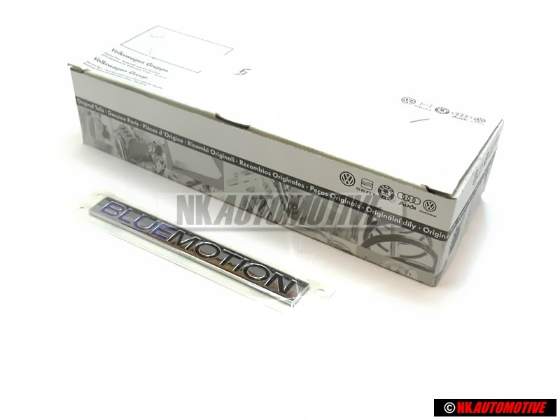Γνήσιο VW BLUE MOTION Οπίσθιο Σήμα Έμβλημα Χρωμέ - 6Q0853675R WWS