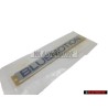 Γνήσιο VW BLUE MOTION Οπίσθιο Σήμα Έμβλημα Χρωμέ - 6Q0853675R WWS