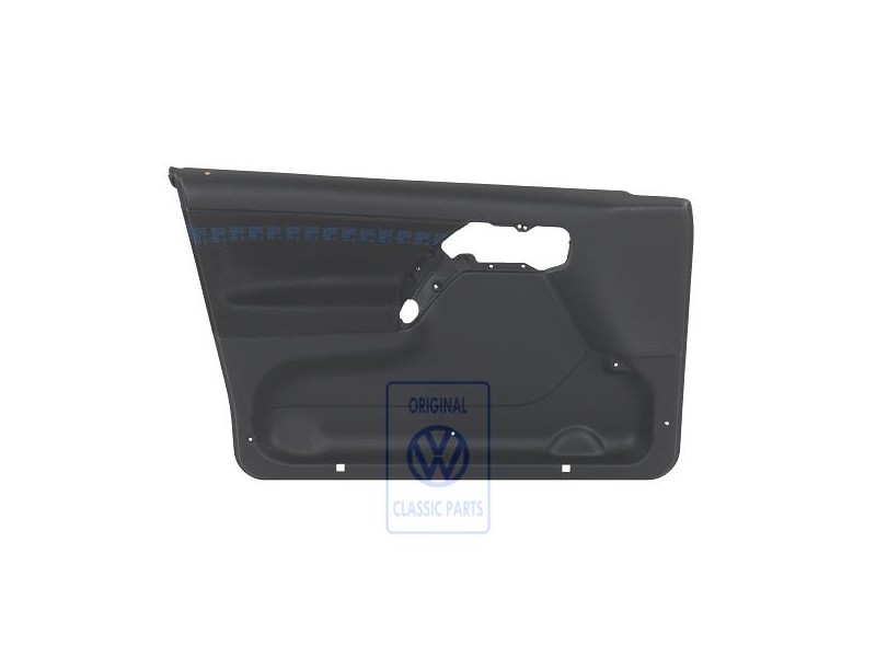 Γνήσιο VW Επένδυση Πόρτας (Ύφασμα) Μαύρο / Μπλε - 1H4867011BKELZ