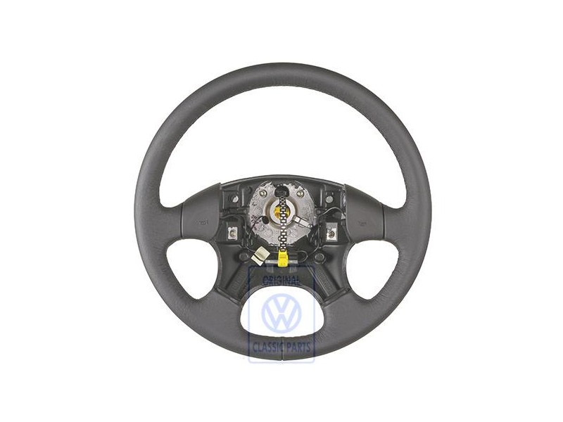 Γνήσιο VW Τιμόνι (Δέρμα) Μαύρο - 1H0419091AD1BX