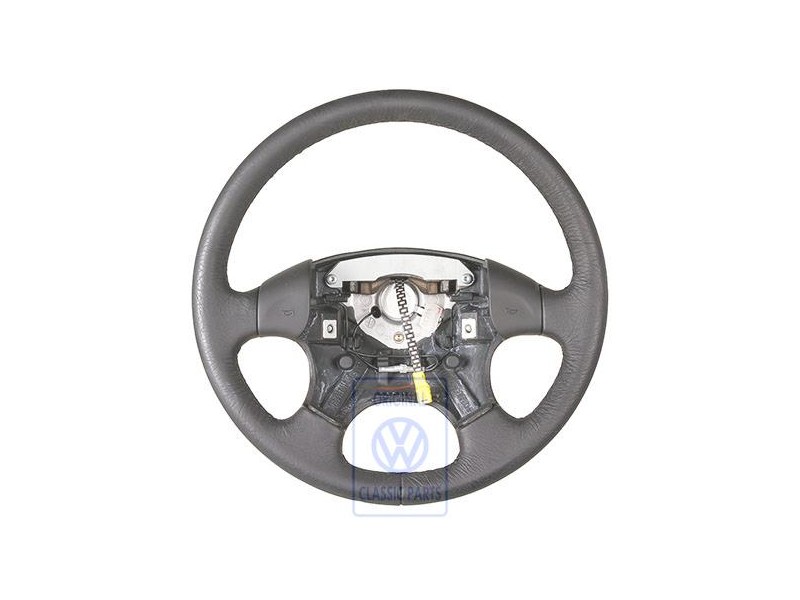 Γνήσιο VW Τιμόνι (Δέρμα) Μαύρο - 1H0419091AF1BX
